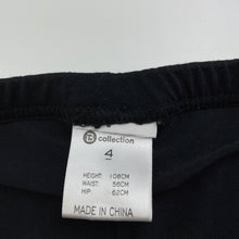 Load image into Gallery viewer, Girls B Collection, black school skort / sports skirt/shorts, GUC, size 4,  