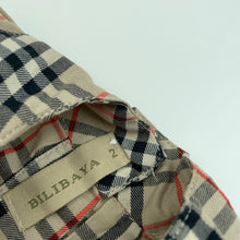 Load image into Gallery viewer, Girls BILIBAYA, checked lightweight dress, EUC, size 2, L: 40cm