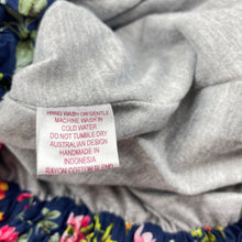 Load image into Gallery viewer, Girls Daisy &amp; Moose, navy floral bubble dress, EUC, size 2, L: 40cm