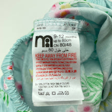 Load image into Gallery viewer, Girls Mothercare, floral lightweight cotton jumpsuit / romper, EUC, size 0,  