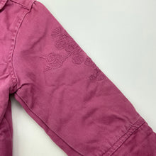 Load image into Gallery viewer, Girls Cotton On, embroidered lightweight cotton jacket, GUC, size 1,  