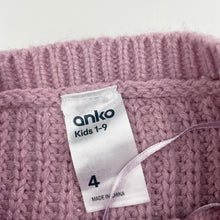 Load image into Gallery viewer, Girls Anko, knitted sweater / jumper, pilling, FUC, size 4,  