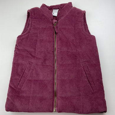 Girls Anko, corduroy cotton vest / sleeveless jacket, EUC, size 8,  