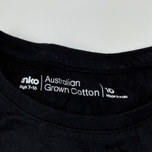 Load image into Gallery viewer, Boys Anko, black Aust cotton long sleeve top, GUC, size 10,  