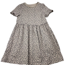 Load image into Gallery viewer, Girls M&amp;S, leopard print cotton casual dress, EUC, size 6, L: 55cm