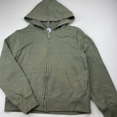 unisex Cotton On, khaki zip hoodie sweater, discolouration on front, FUC, size 12,  