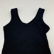 Load image into Gallery viewer, Girls black, dance leotard, labels removed, armpit to armpit: 27cm, EUC, size 5-7,  
