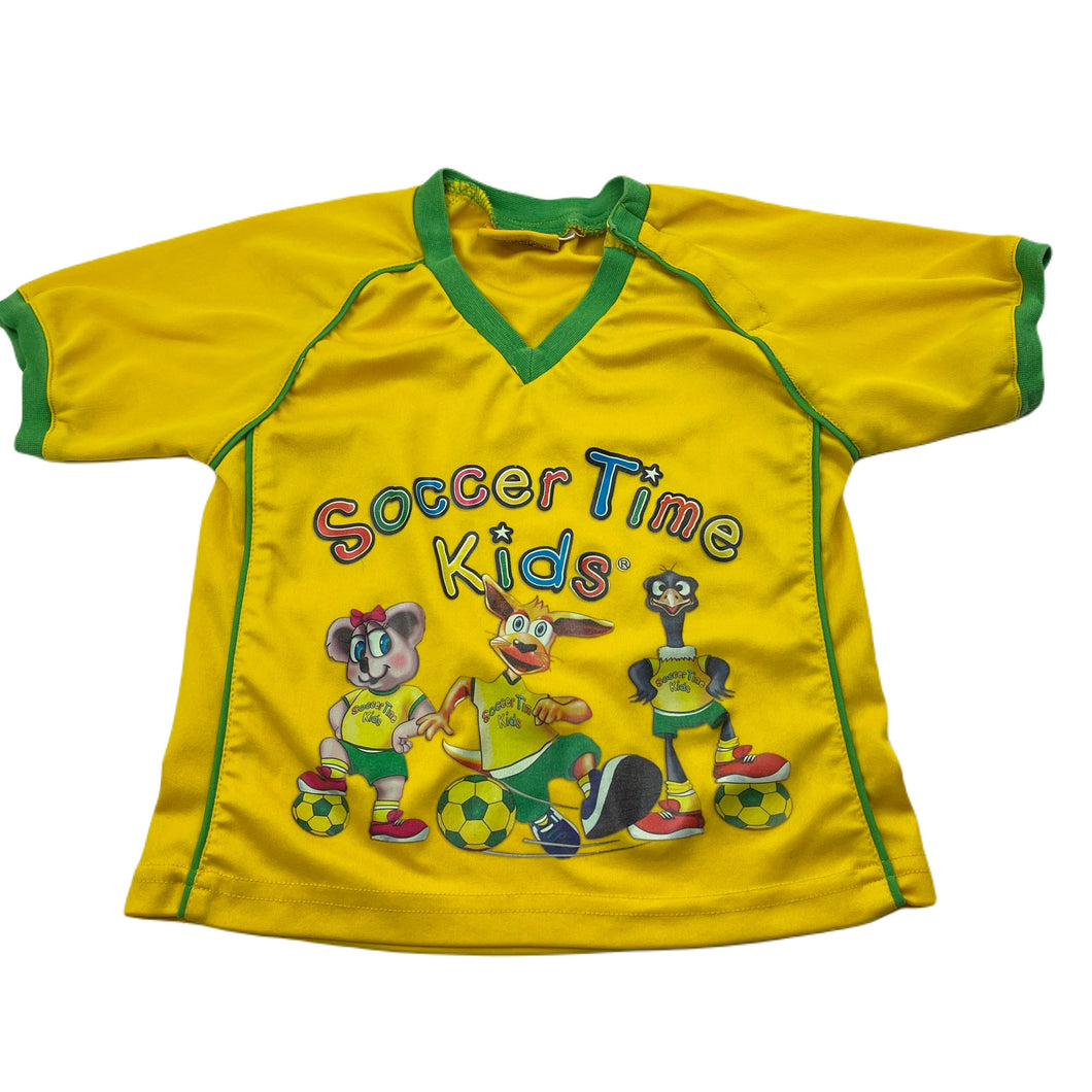 unisex Soccer Time Kids, lightweight sports / activewear top, GUC, size 2,  