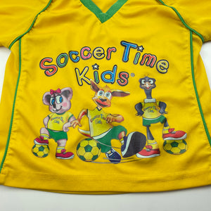 unisex Soccer Time Kids, lightweight sports / activewear top, GUC, size 2,  
