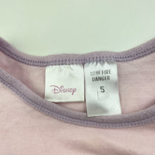 Load image into Gallery viewer, Girls Disney, Sofia cotton pyjama t-shirt / top, GUC, size 5,  