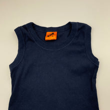 Load image into Gallery viewer, Boys Tilt, navy ribbed singlet / tank top, EUC, size 6,  