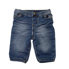 Load image into Gallery viewer, Boys Osh Kosh, stretch knit denim pants / bottoms, elasticated, GUC, size 000,  