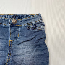 Load image into Gallery viewer, Boys Osh Kosh, stretch knit denim pants / bottoms, elasticated, GUC, size 000,  