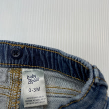 Load image into Gallery viewer, Boys Osh Kosh, stretch knit denim pants / bottoms, elasticated, GUC, size 000,  
