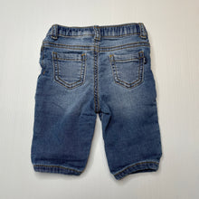 Load image into Gallery viewer, Boys Osh Kosh, stretch knit denim pants / bottoms, elasticated, GUC, size 000,  