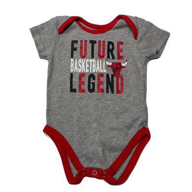 Boys NBA, grey bodysuit / romper, basketball, FUC, size 0,  