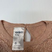 Load image into Gallery viewer, Girls Anko, lightweight knitted long sleeve top, GUC, size 0,  