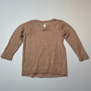 Girls Anko, lightweight knitted long sleeve top, GUC, size 0,  
