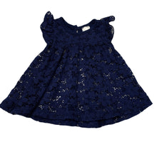 Load image into Gallery viewer, Girls Baby Berry, navy floral lace top, EUC, size 000,  