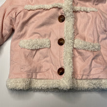 Load image into Gallery viewer, Girls Dymples, fleece lined faux suede jacket / coat, EUC, size 0,  