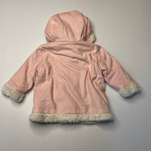 Girls Dymples, fleece lined faux suede jacket / coat, EUC, size 0,  