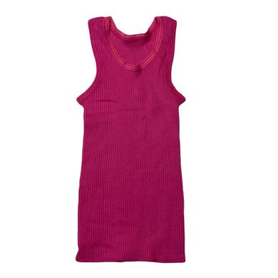Girls Bonds, pink ribbed cotton singlet top, EUC, size 00,  