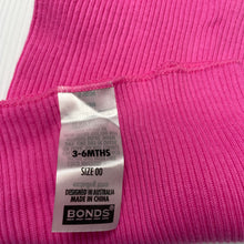Load image into Gallery viewer, Girls Bonds, pink ribbed cotton singlet top, EUC, size 00,  