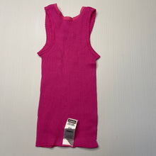 Load image into Gallery viewer, Girls Bonds, pink ribbed cotton singlet top, EUC, size 00,  