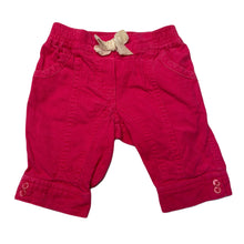 Load image into Gallery viewer, Girls Target, pink corduroy cotton pants / bottoms, elasticated, EUC, size 000,  