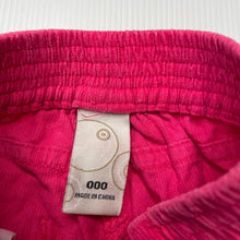 Load image into Gallery viewer, Girls Target, pink corduroy cotton pants / bottoms, elasticated, EUC, size 000,  
