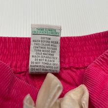Load image into Gallery viewer, Girls Target, pink corduroy cotton pants / bottoms, elasticated, EUC, size 000,  
