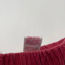 Load image into Gallery viewer, Girls Osh Kosh, cotton lined corduroy &amp; lace skirt, elasticated, L: 23cm, EUC, size 00,  