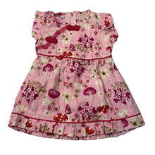 Load image into Gallery viewer, Girls floral, cotton dress, no labels, armpit to armpit: 25cm, GUC, size 00-0, L: 37cm