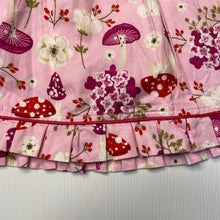 Load image into Gallery viewer, Girls floral, cotton dress, no labels, armpit to armpit: 25cm, GUC, size 00-0, L: 37cm