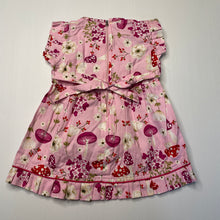 Load image into Gallery viewer, Girls floral, cotton dress, no labels, armpit to armpit: 25cm, GUC, size 00-0, L: 37cm