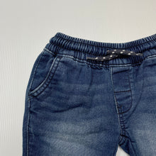 Load image into Gallery viewer, Boys Carters, stretch knit denim pants, elasticated, EUC, size 000,  