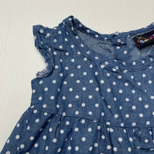 Load image into Gallery viewer, Girls Sweet &amp; Soft, lightweight spotted top, GUC, size 3 months,  
