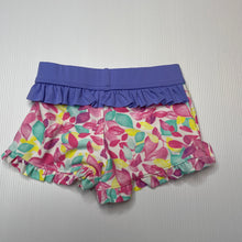 Load image into Gallery viewer, Girls Mango, colourful swim shorts, elasticated, EUC, size 0,  
