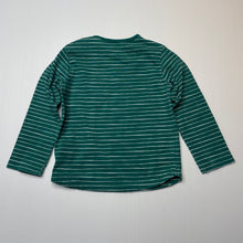 Load image into Gallery viewer, Boys Tu, green &amp; white stripe cotton top, GUC, size 1,  