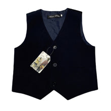 Load image into Gallery viewer, Boys Blue Sky, navy formal waistcoat / vest, NEW, size 3,  