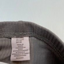 Load image into Gallery viewer, Girls grey, ribbed leggings / bottoms, elasticated, EUC, size 00,  