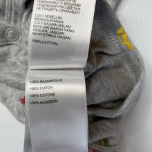 Load image into Gallery viewer, Boys Carters, grey cotton bodysuit / romper, cars, GUC, size 00,  