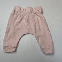 Load image into Gallery viewer, Girls pink, cotton leggings / bottoms, unicorn, EUC, size 000,  