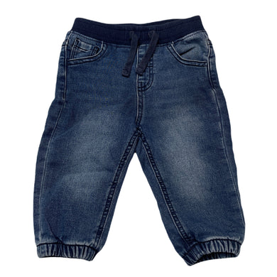 Boys Target, stretch knit denim pants, elasticated, GUC, size 0,  