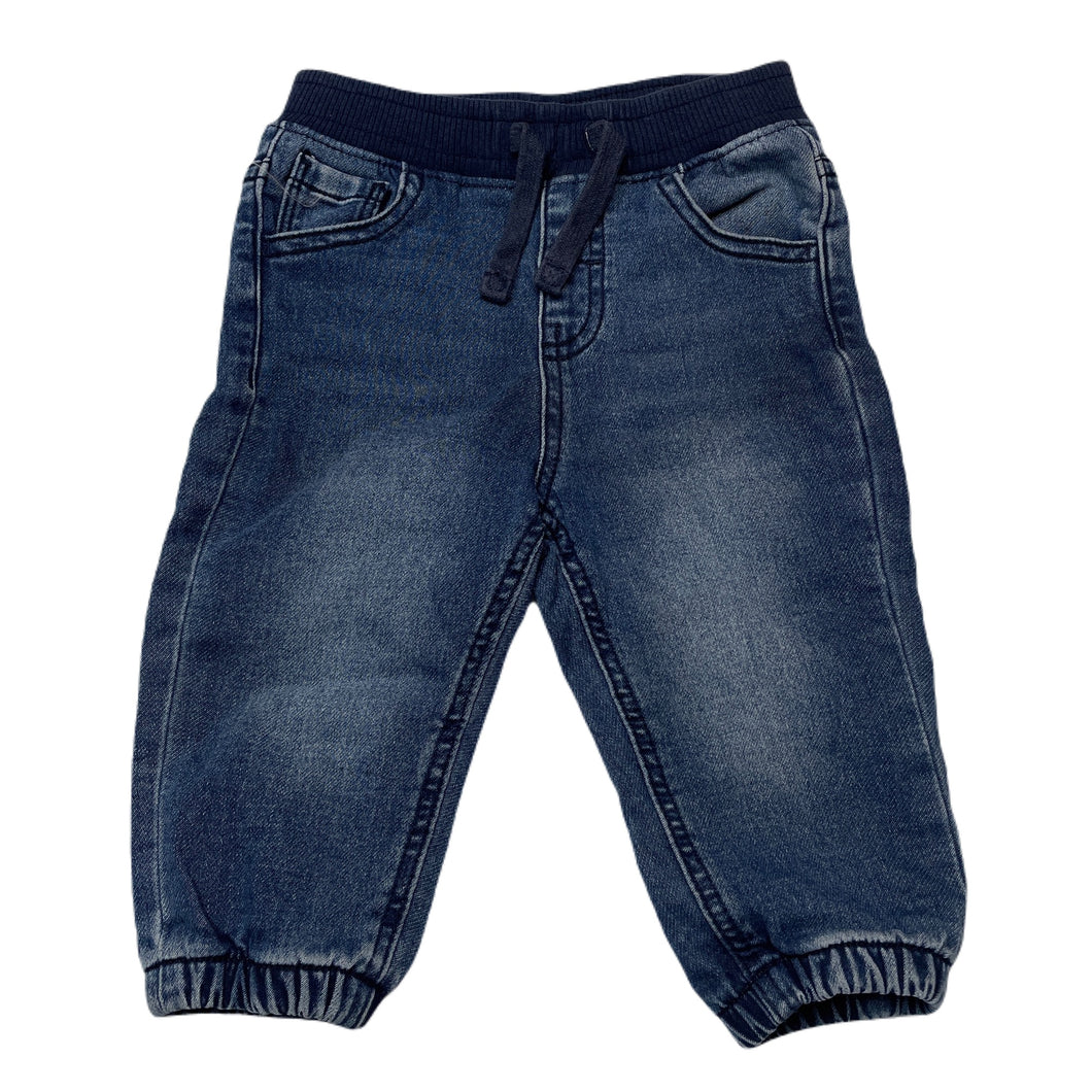 Boys Target, stretch knit denim pants, elasticated, GUC, size 0,  