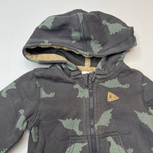 Load image into Gallery viewer, Boys Target, zip hoodie sweater, dinosaurs, FUC, size 000,  
