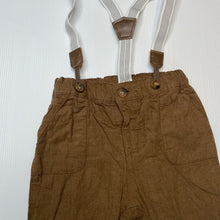 Load image into Gallery viewer, Boys H&amp;M, lined lightweight cotton pants, adjustable, EUC, size 00,  