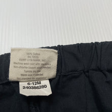 Load image into Gallery viewer, Boys Baby 8, lightweight cotton pants, elasticated, shark, GUC, size 0,  