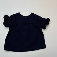 Load image into Gallery viewer, Girls Cotton On, navy cotton top, butterfly, GUC, size 00,  