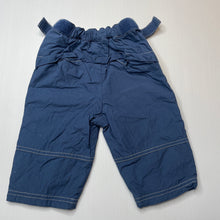 Load image into Gallery viewer, Boys H&amp;M, Snoopy lined lightweight cotton pants, elasticated, EUC, size 000,  